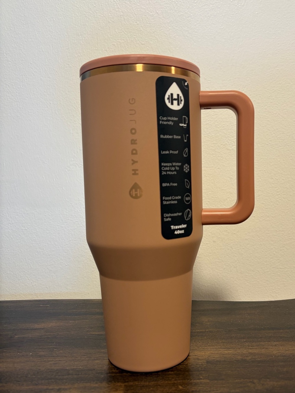 HydroJug Traveler 40oz Insulated Tumbler - caramel